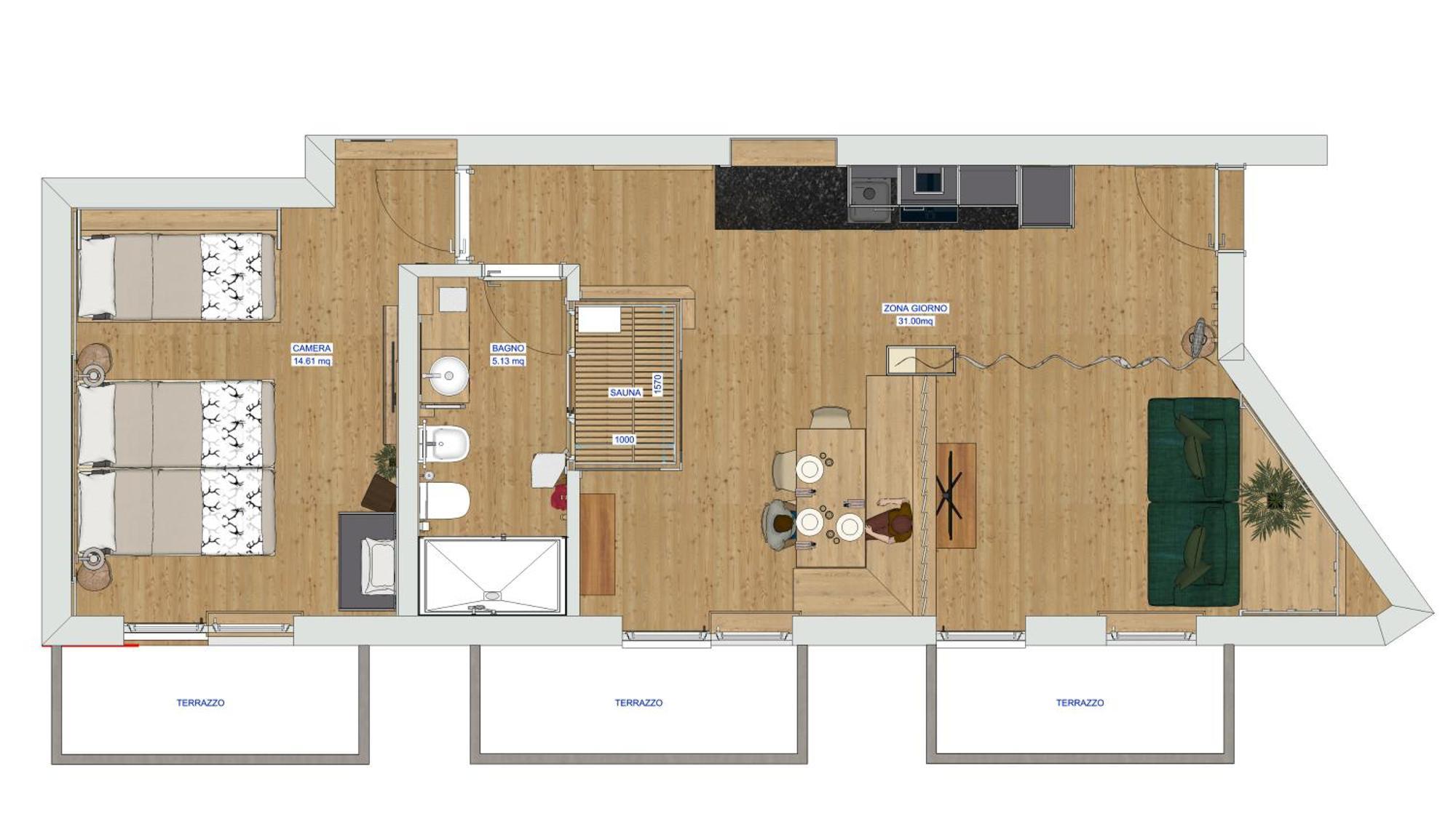 Apartament Cesa Dele Angele Colle Santa Lucia Zewnętrze zdjęcie